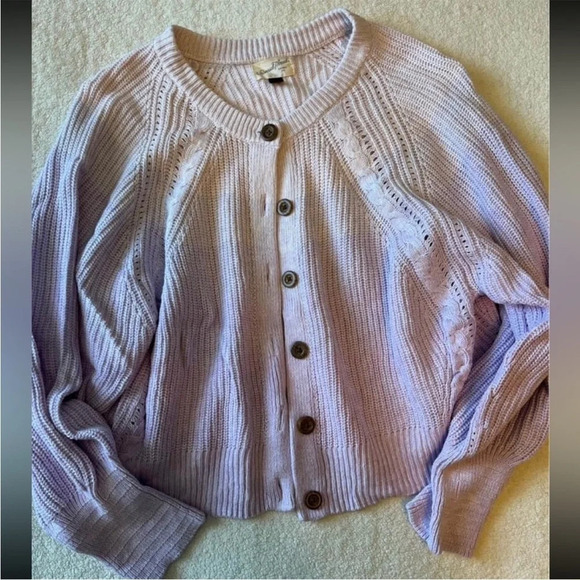 Universal Thread button-up cardigan. Purple ombré colors. Women’s medium - Picture 1 of 4